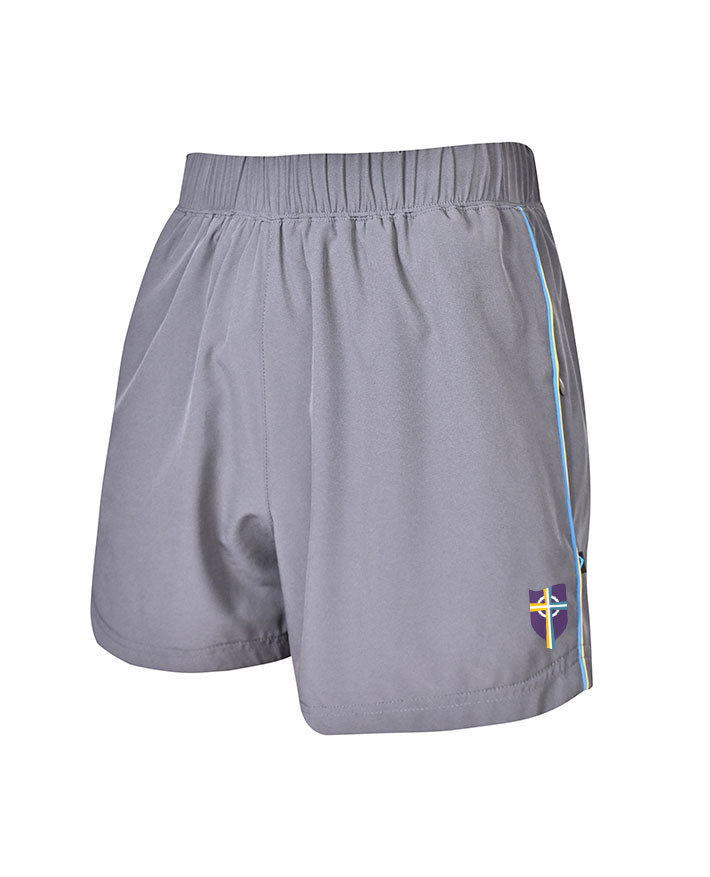 Girls Lined Sport Short with Double Piping