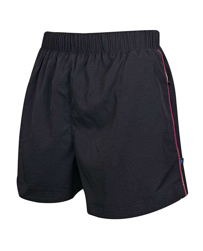 Girls Lined Sport Short with Double Piping
