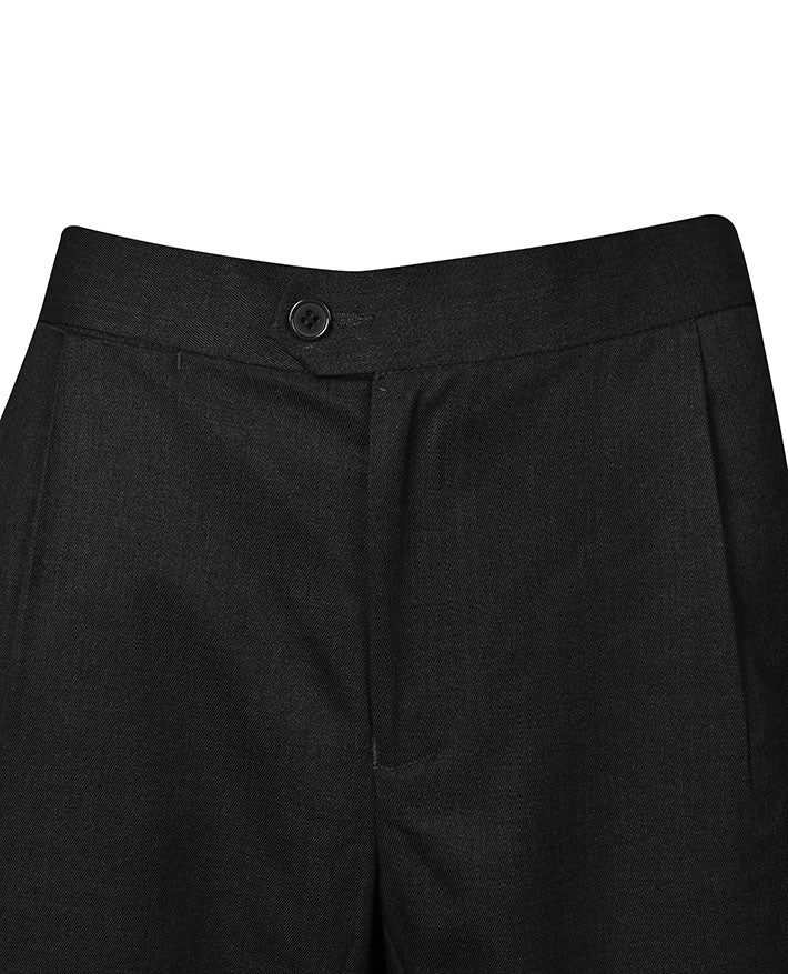 Pleat front short Elastic back Long Length