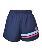 Ladies microfibre short with contrast stripes