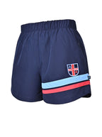 Ladies microfibre short with contrast stripes