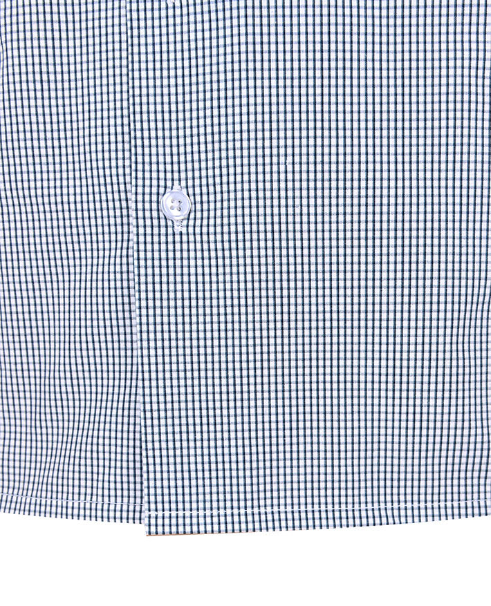 S/S Check Open Neck Shirt