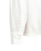 Long Sleeve Jacquard Blouse - Stand Collar