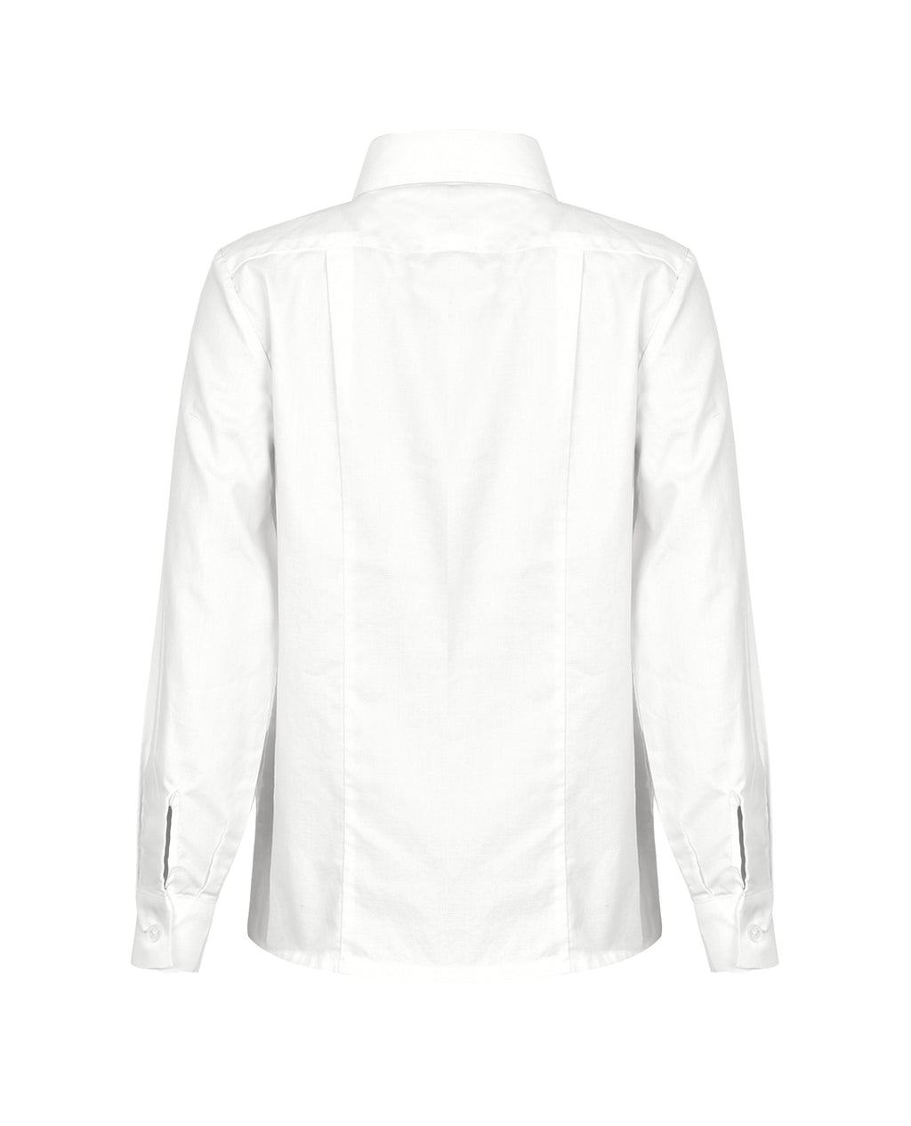 Long Sleeve Jacquard Blouse - Stand Collar