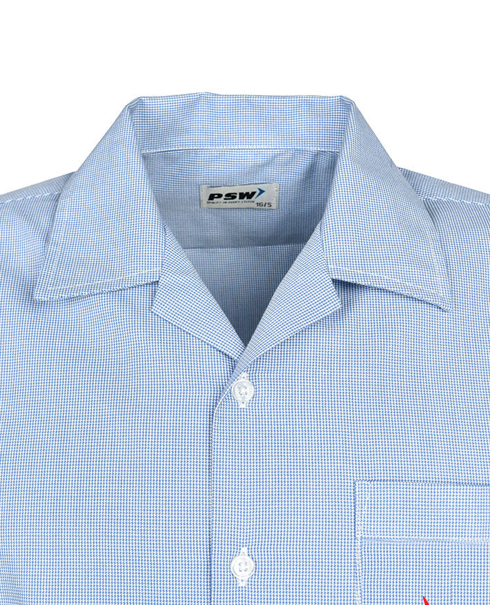 Short Sleeve Houndstooth Shirt