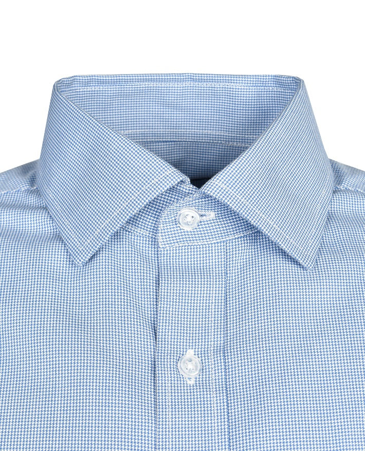 Long Sleeve Houndstooth Shirt