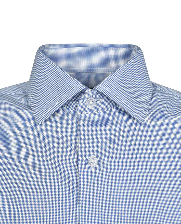 Long Sleeve Houndstooth Shirt