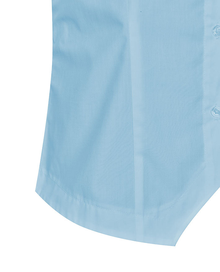 Poplin SS Blouse with piping