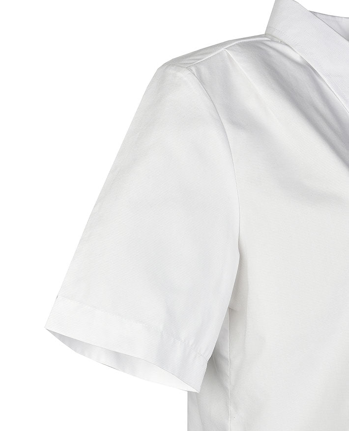 Short Sleeve Jacquard Blouse