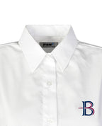 Short Sleeve Jacquard Blouse