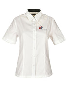 Short Sleeve Jacquard Blouse
