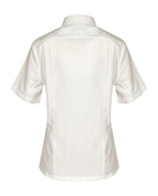 Short Sleeve Jacquard Blouse