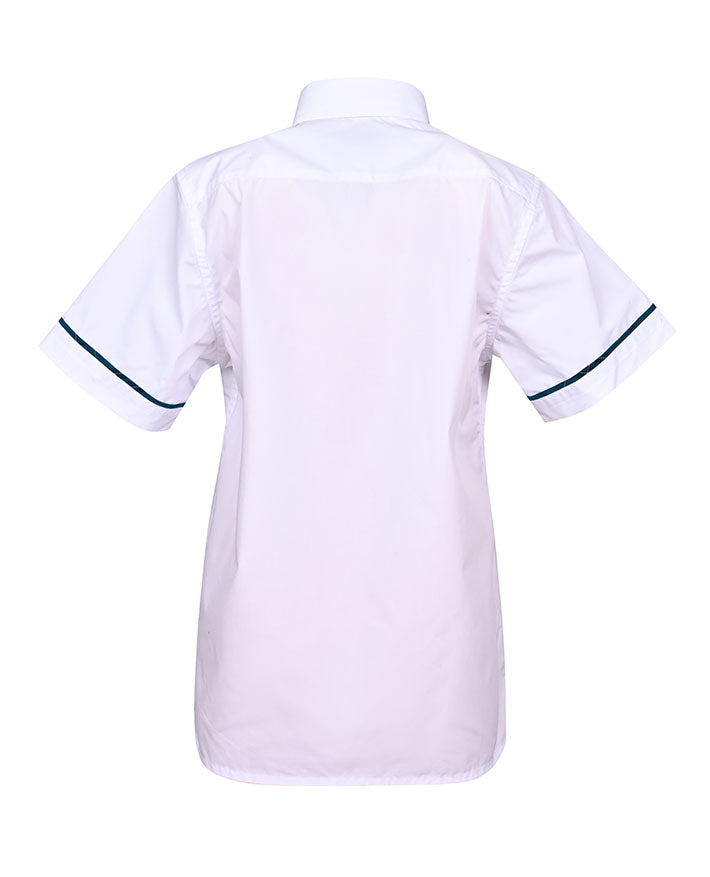 SS shirt with contrast pocket and piping