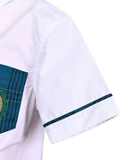 SS shirt with contrast pocket and piping