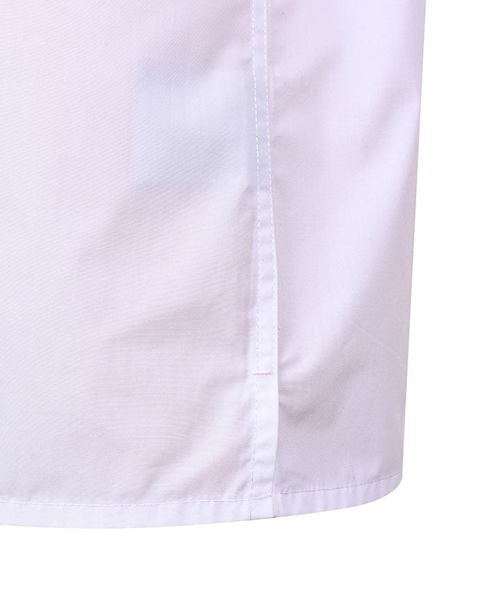SS shirt with contrast pocket and piping