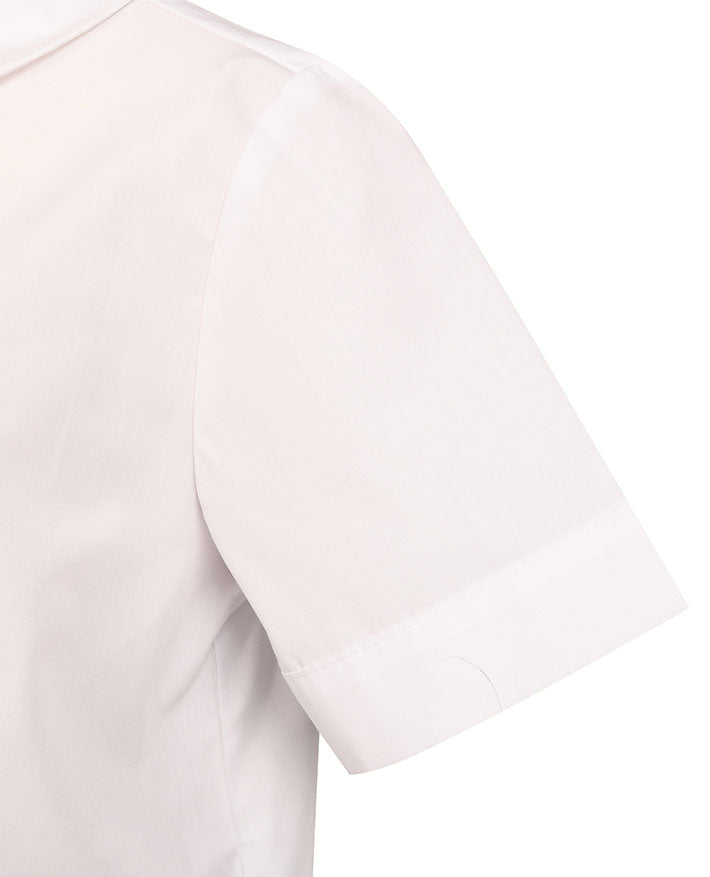 S/S Blouse Peter Pan Collar & Peaked Front
