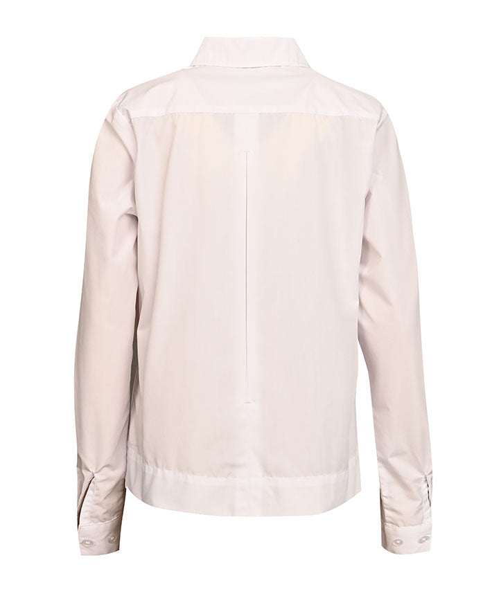 L/S Blouse Peter Pan Collar & Peaked Front