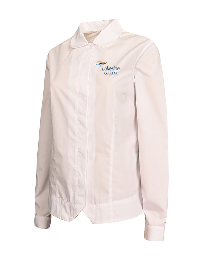 L/S Blouse Peter Pan Collar & Peaked Front