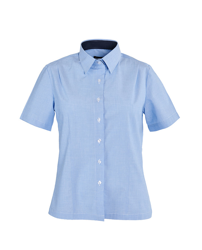 S/S Blouse - Contrast Inner Neck