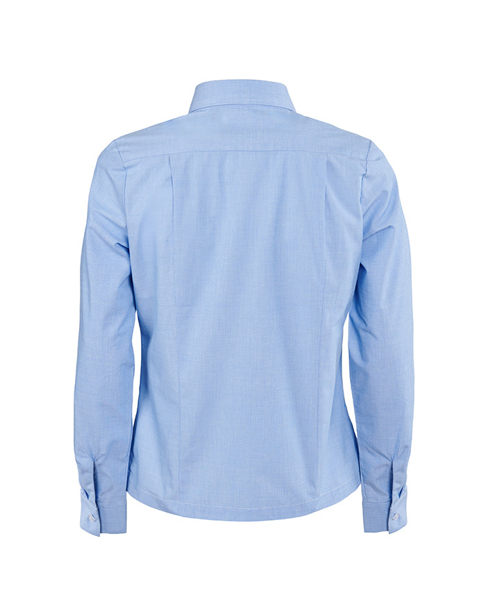 L/S Blouse - Contrast Inner Neck