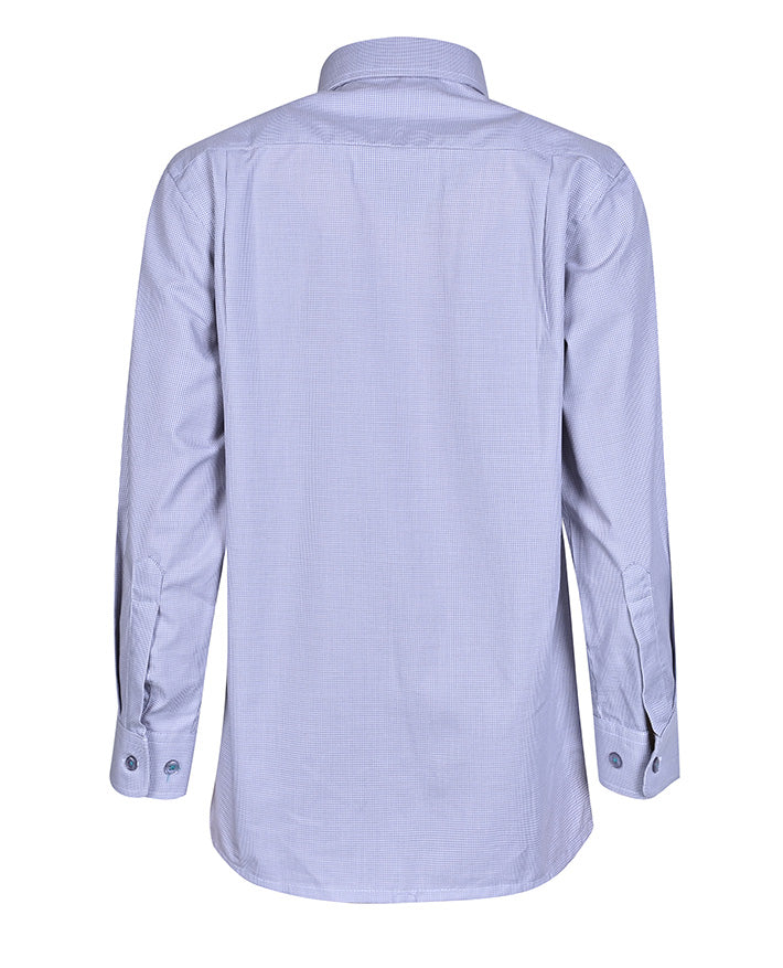 LS Shirt with Contrast inner collar and piping