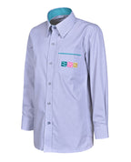 LS Shirt with Contrast inner collar and piping