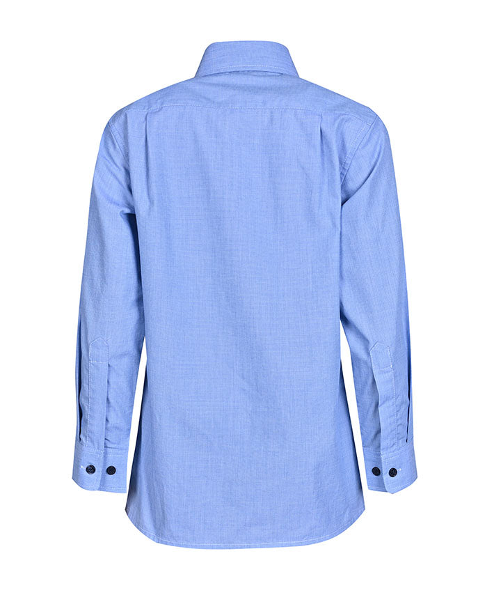 LS shirt with contrast inner neck & placket 150gsm winter weight