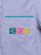 SS Shirt with Contrast inner collar and pipings