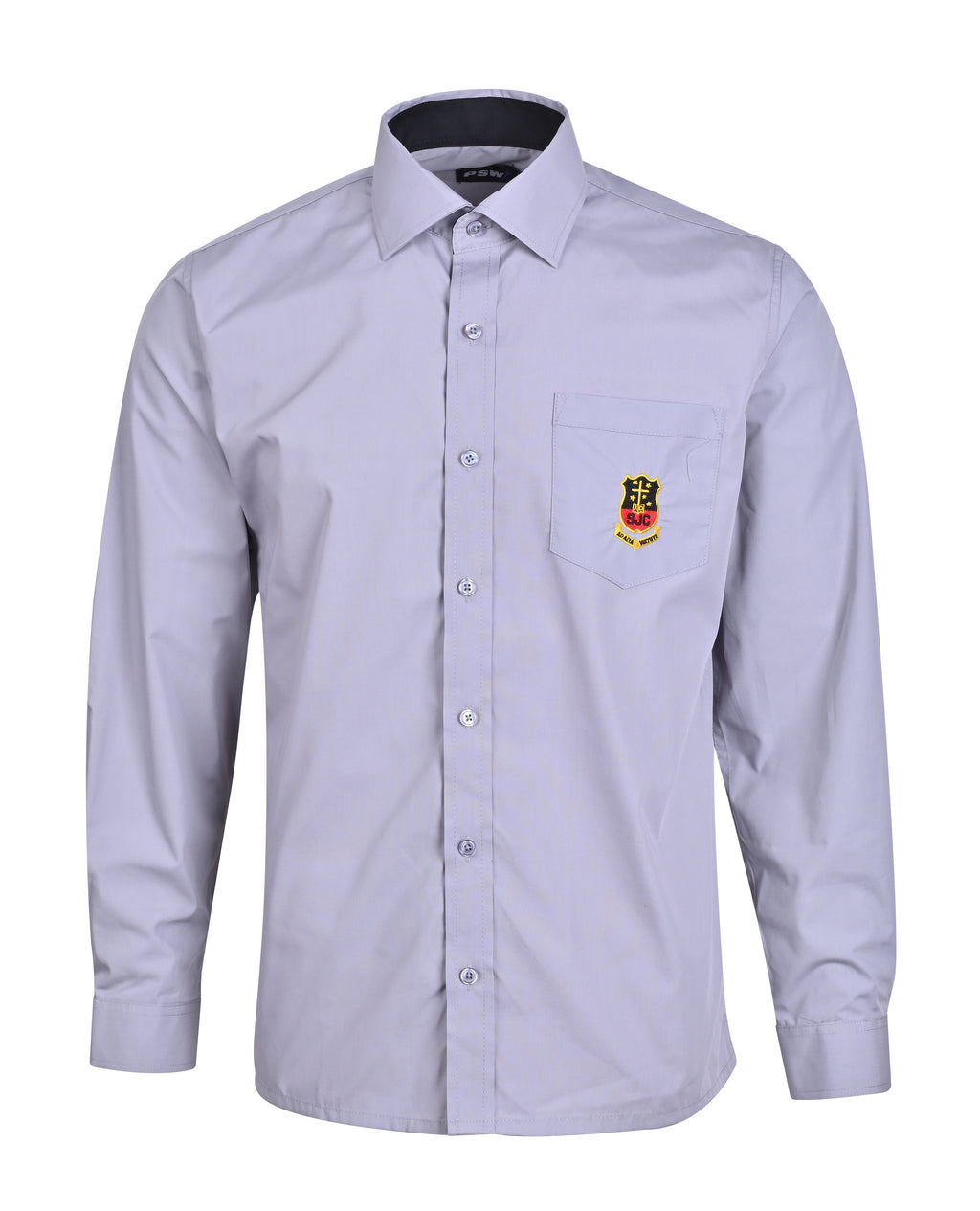LS Shirt contrast inside neck & placket