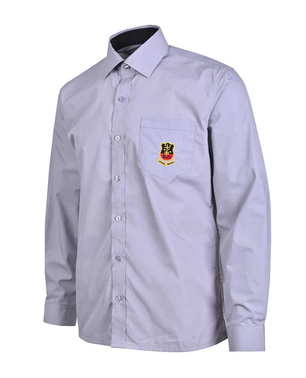 LS Shirt contrast inside neck & placket