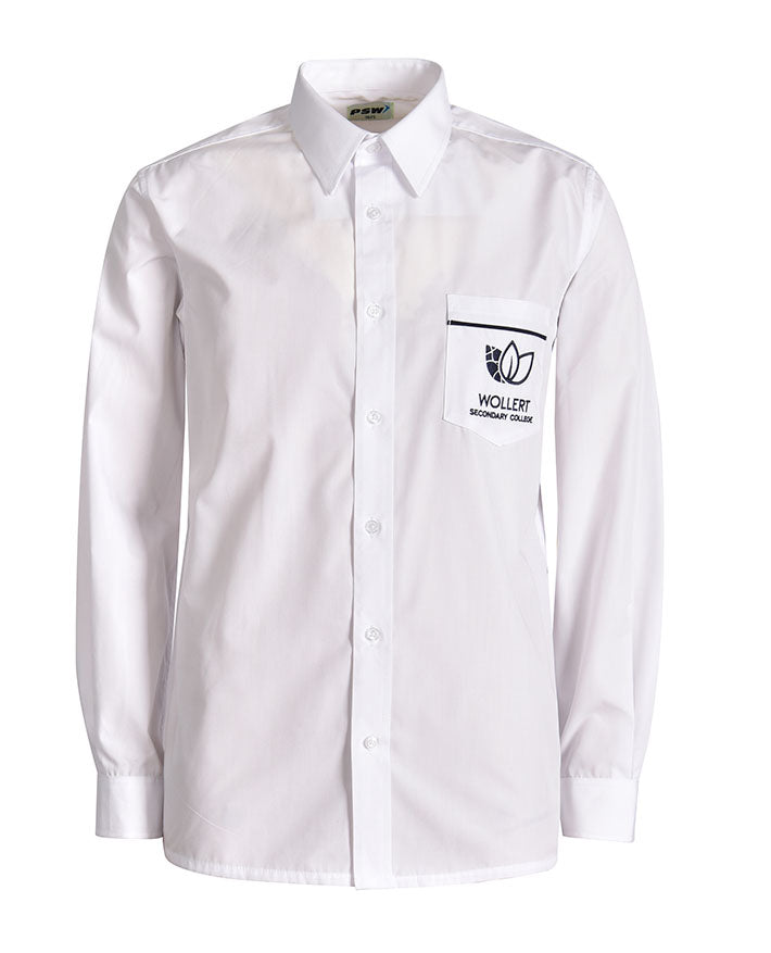 Unisex LS Shirt with piping