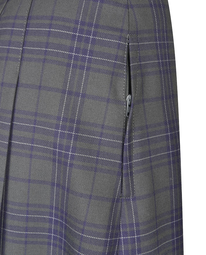 Knife Pleat Skirt -  Calf Length