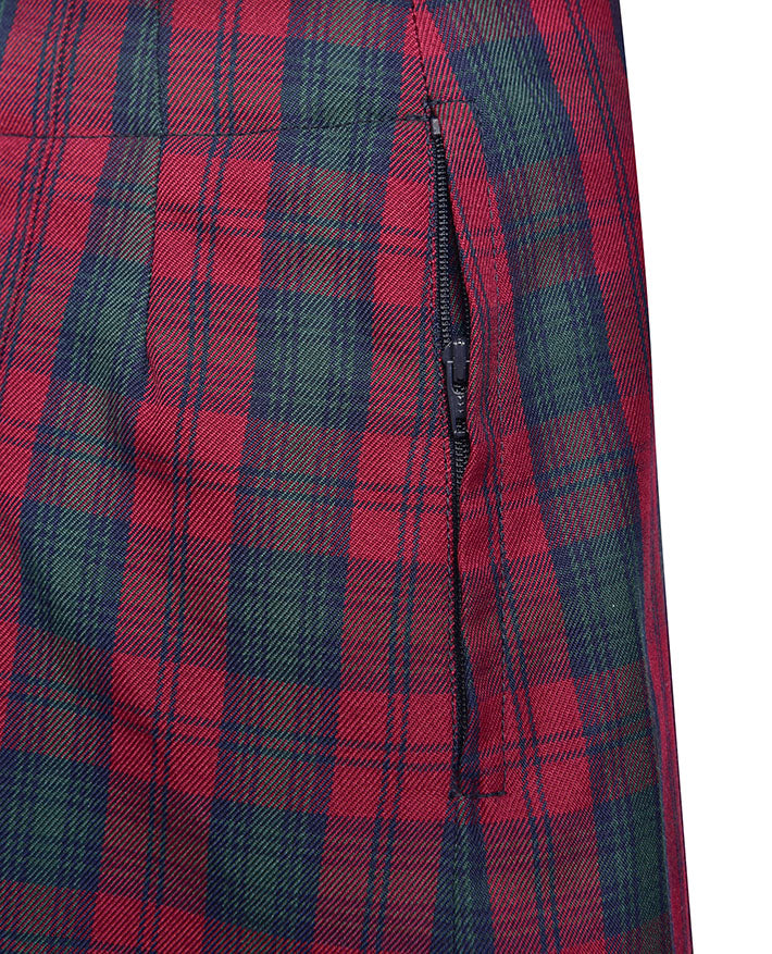 Pleated Skirt with Adjustable Waist