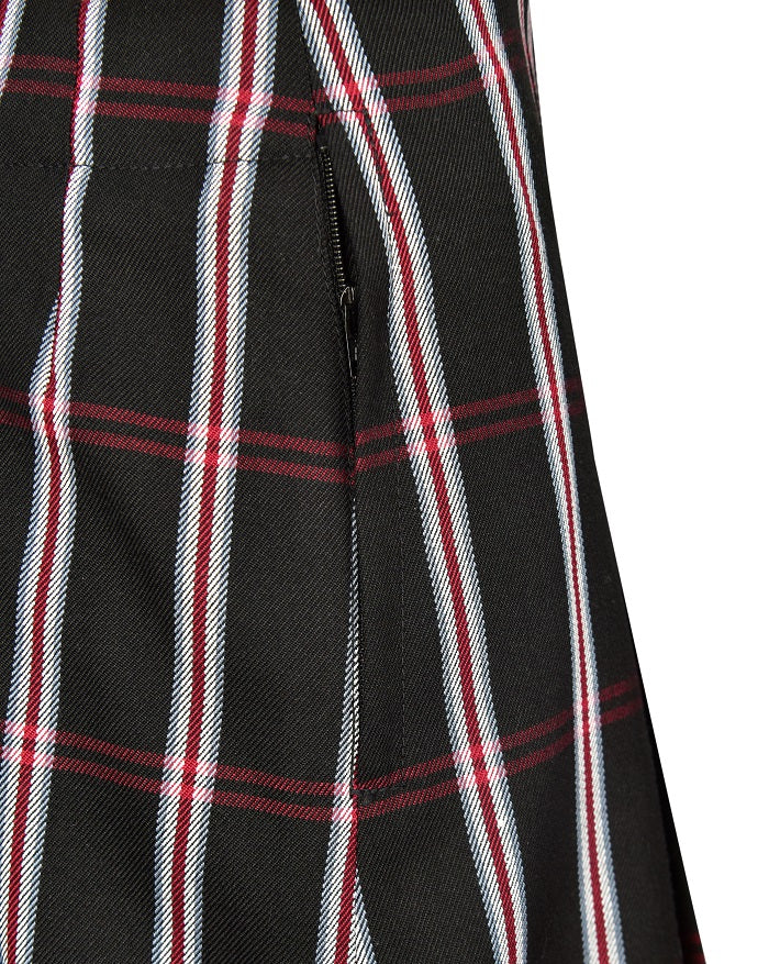 Pleated Skirt with Adjustable Waist