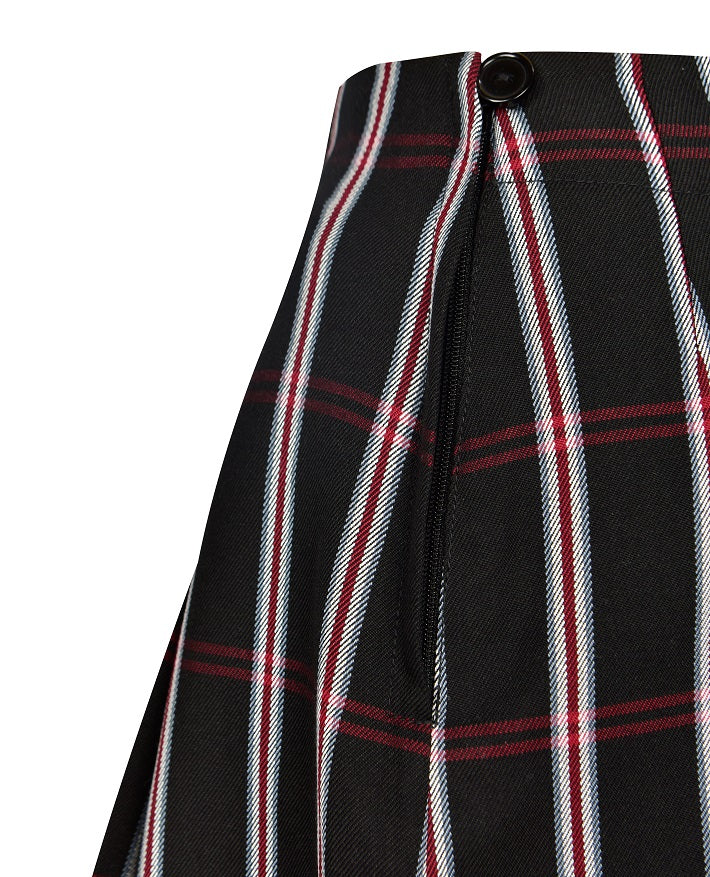 Pleated Skirt with Adjustable Waist