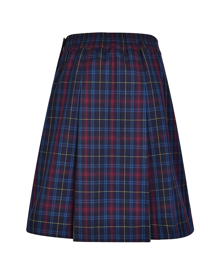 Elastic Back Pleated Skirt