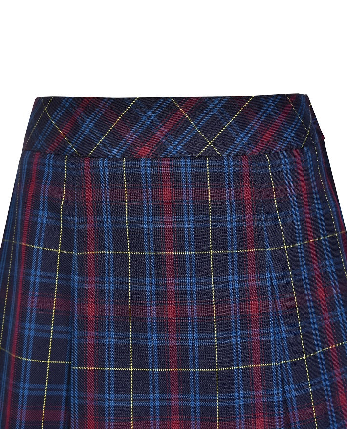Elastic Back Pleated Skirt