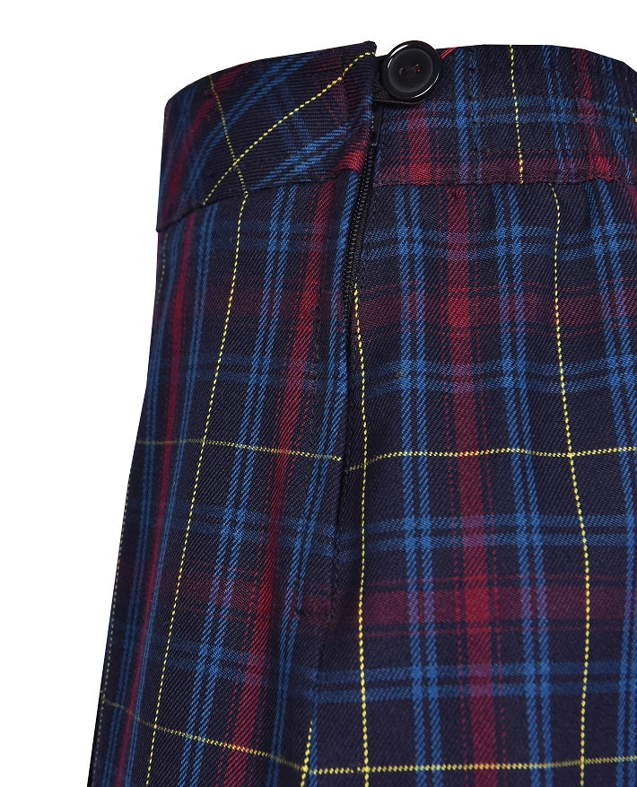 Elastic Back Pleated Skirt