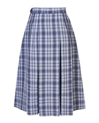 Winter calf length check skirt