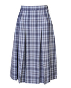 Winter calf length check skirt