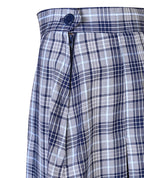 Winter calf length check skirt