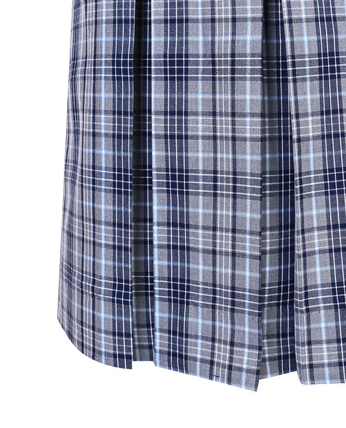 Winter calf length check skirt