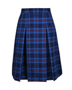 Box pleat winter skirt Poly wool fabric