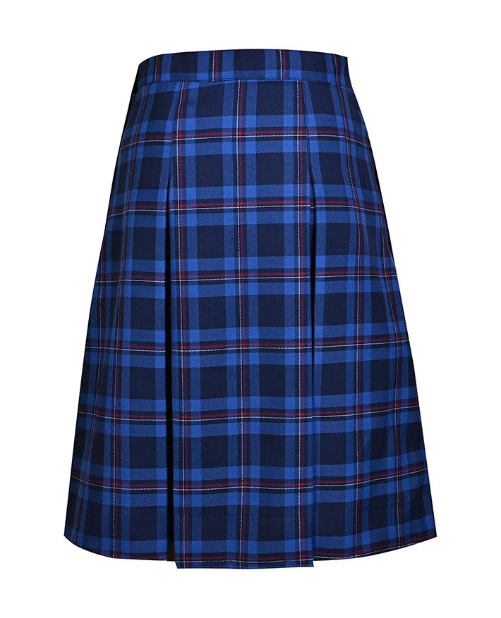Box pleat winter skirt Poly wool fabric