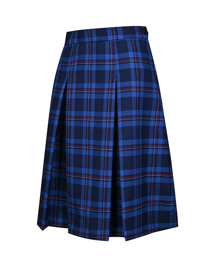 Box pleat winter skirt Poly wool fabric