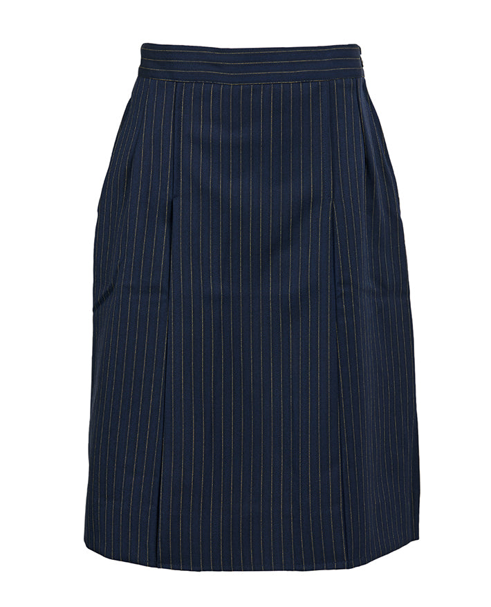 Elastic back pleated front skirt