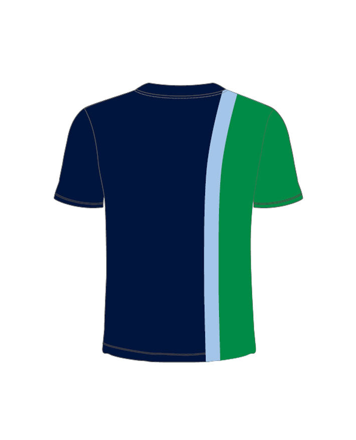 SS Micromesh T-Shirt w Vertical Stripe