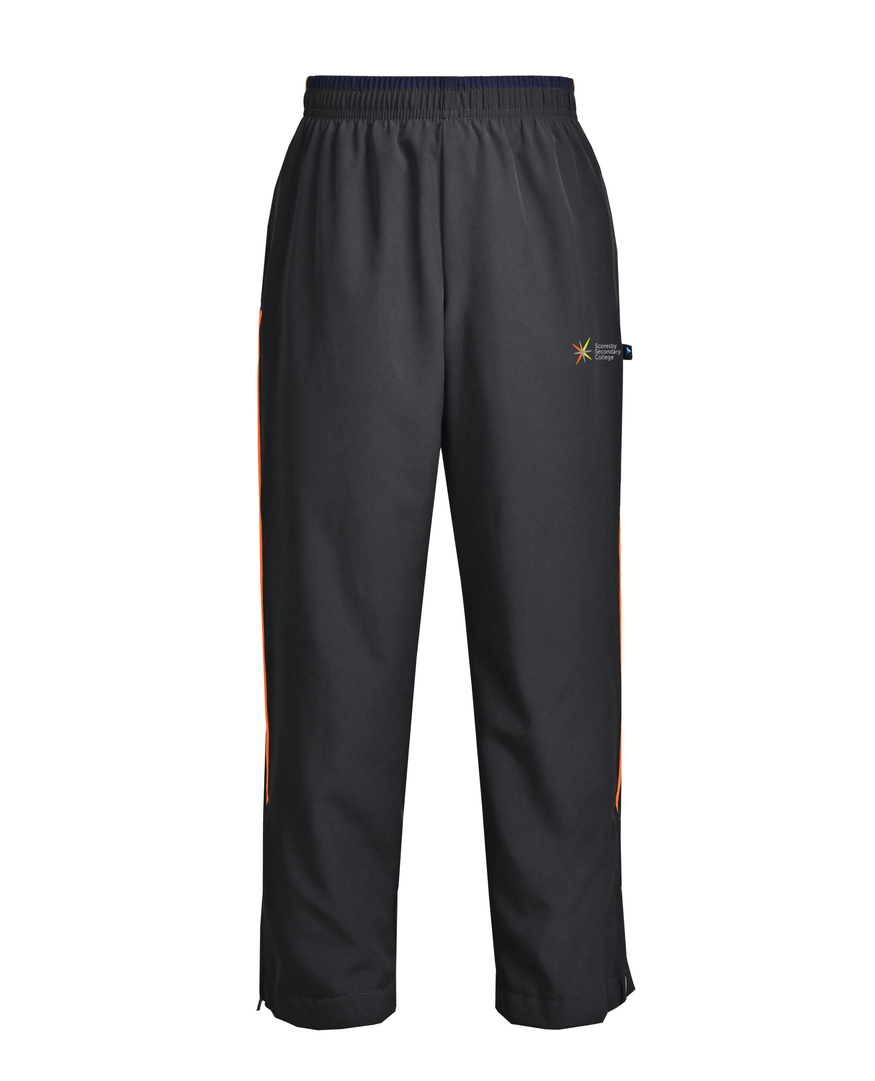 Microstretch Track pant with piping & zip leg