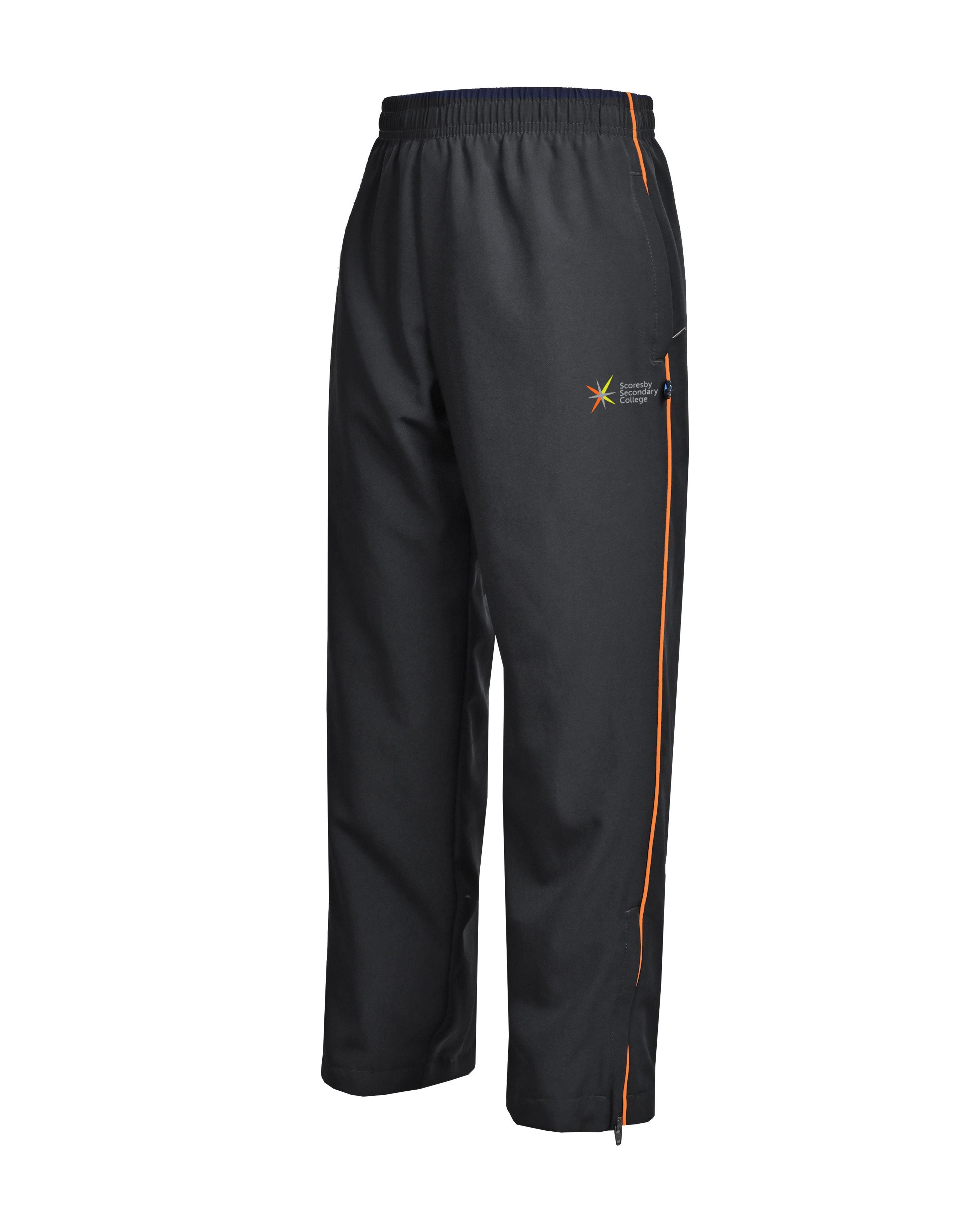 Microstretch Track pant with piping & zip leg