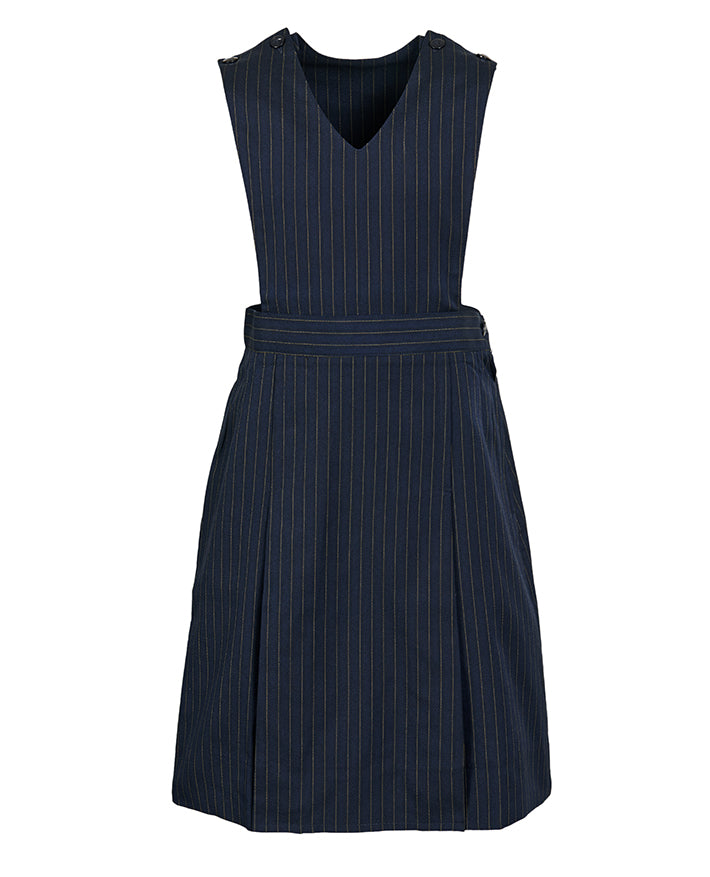 V neck tunic with elastic back pleated front skirt